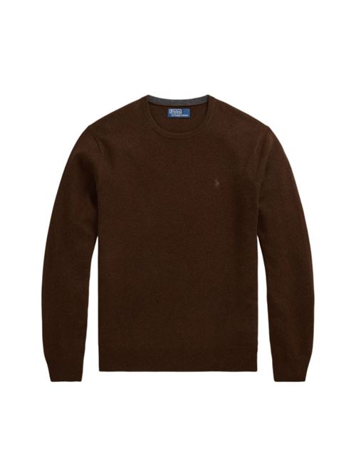 Maglia da uomo in lana, girocollo, colore marrone POLO RALPH LAUREN | 710974148011